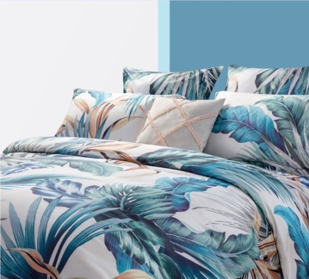 Digital gedruckte Baumwolldecken-Twin-XL-Blumendecken-Set