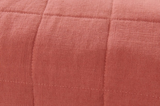 OEM Rayon Linen Quilt Set Solid Nachhaltig Verbrannte Orange Quilt Set