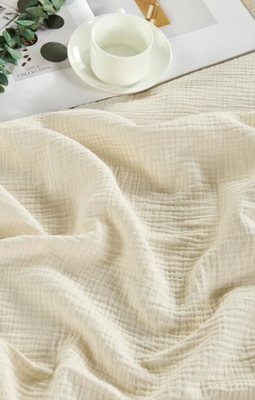 OEM Beige Muslindecke Oeko Tex Gewichtete Decken für Erwachsene
