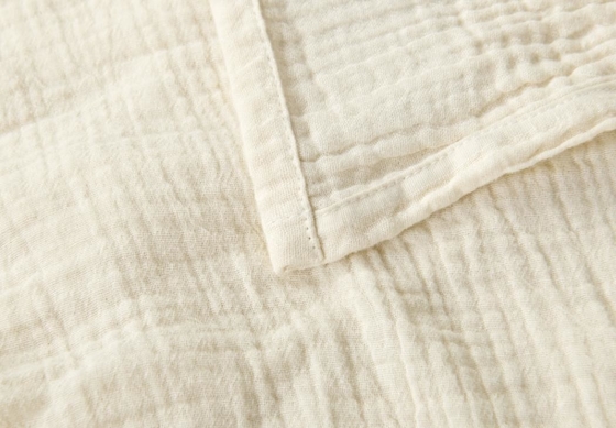 OEM Beige Muslindecke Oeko Tex Gewichtete Decken für Erwachsene