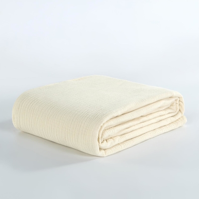OEM Beige Muslindecke Oeko Tex Gewichtete Decken für Erwachsene