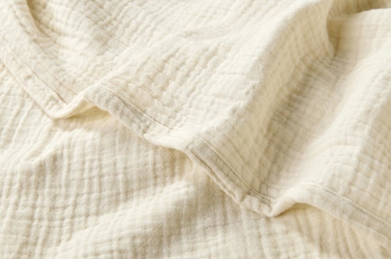 OEM Beige Muslindecke Oeko Tex Gewichtete Decken für Erwachsene