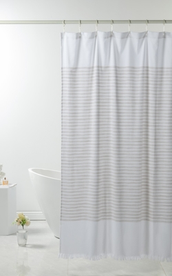 OEM-Duschvorhang aus Polyester 72x72&quot; Weiß Baumwoll-Duschvorhang