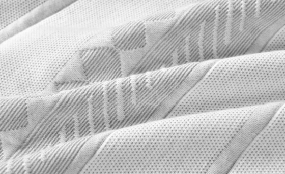 Polyester-Baumwolle Jacquard-Duschvorhang Grau gestreifter Duschvorhang