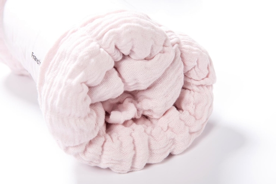 100% Baumwolle Seersucker Decke Rosa Bettdecke King Size Chic und gemütlich