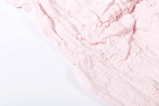 100% Baumwolle Seersucker Decke Rosa Bettdecke King Size Chic und gemütlich