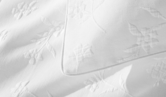 100% Baumwolle Jacquard Decke Set Komfortable weiße Jacquard Decke Cover Set