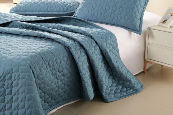 100% Baumwolle Blaue Decke Set Solid King Size Komfort Set Atmung