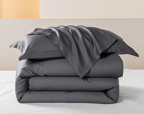OEM Tencel Lyocell Bettwäsche-Set Dunkelgrau Bequeme Einzelbett-Bettwäsche-Sets