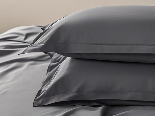 OEM Tencel Lyocell Bettwäsche-Set Dunkelgrau Bequeme Einzelbett-Bettwäsche-Sets