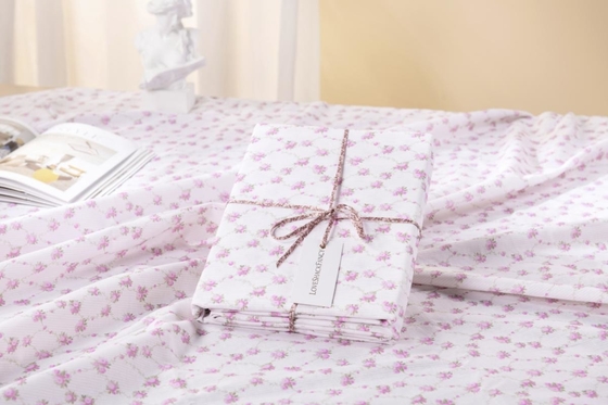 Rosa Blumen-Tischdecke Baumwolle Nachhaltige Tischdecke Zuhause 60x90 60x120