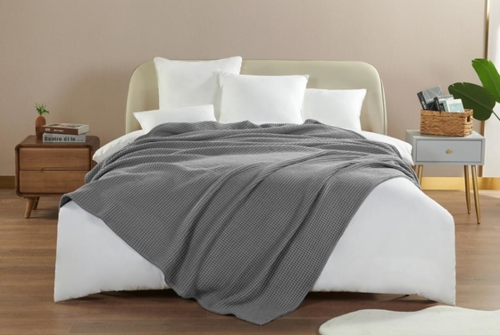 Hautfreundlich 100% Baumwolle Waffelbett OEM Waffelbett Twin